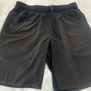 Black Lululemon athletic shorts